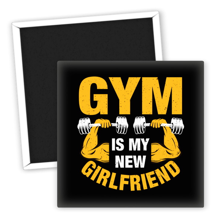 Zum Produkt Kühlschrankmagnet Gym ist meine neue Freundin Fitness Accessoire