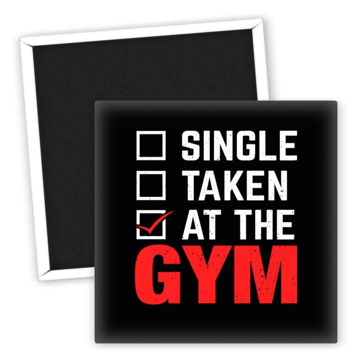 Zum Produkt Kühlschrankmagnet Fitness Single Taken At The Gym Motiv