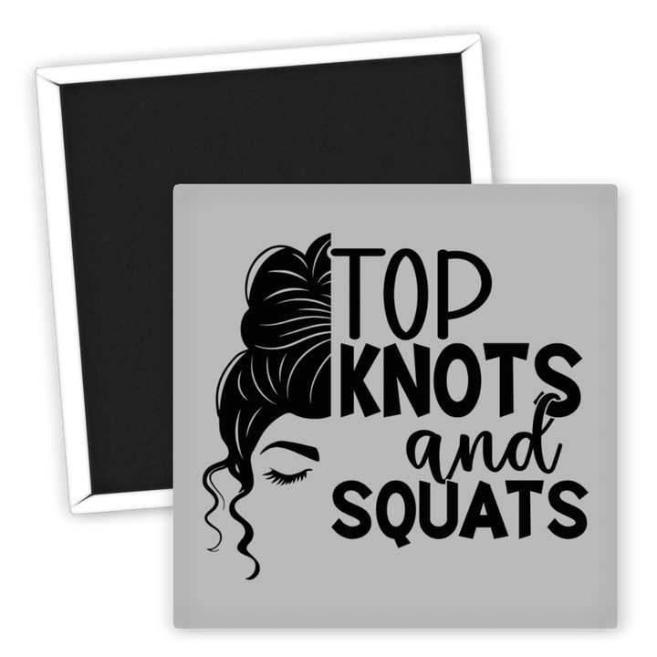 Zum Produkt Kühlschrankmagnet Fitness Top Knots and Squats Motiv