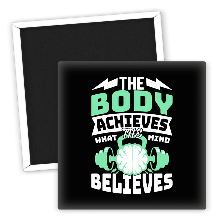 Zum Produkt Kühlschrankmagnet Fitness Körper Geist Motivation Design
