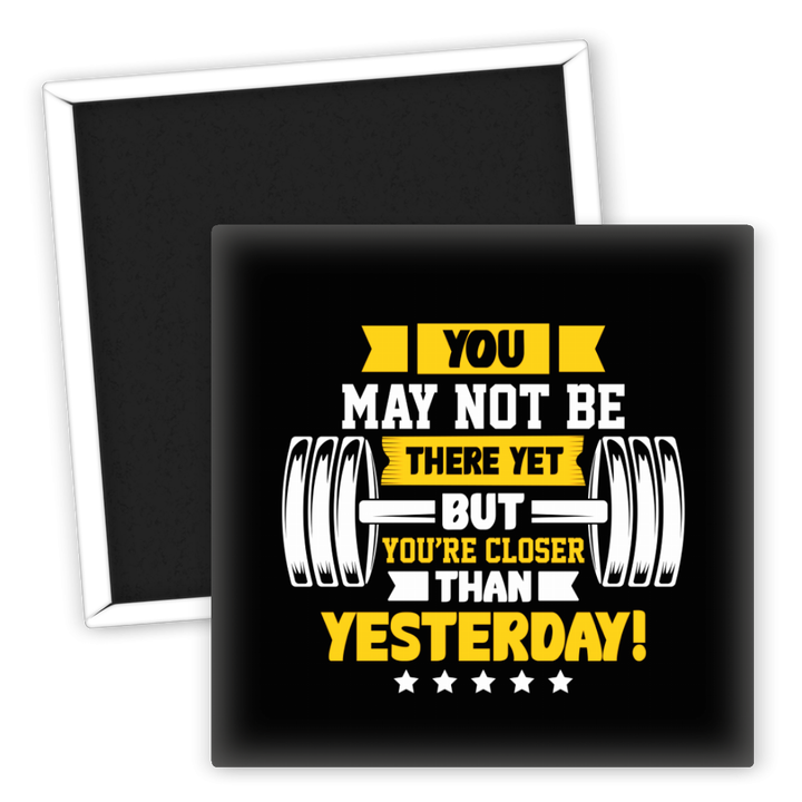 Zum Produkt Fitness Kühlschrankmagnet Motiv näher als gestern Motivation
