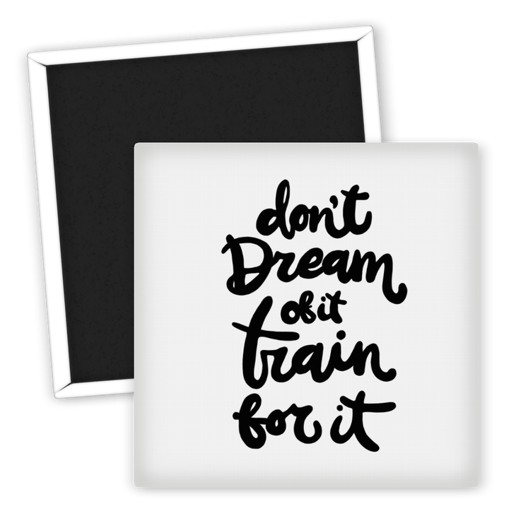 Zum Produkt Kühlschrankmagnet Fitness Motivation Train for It Geschenk
