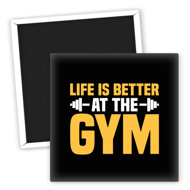 Zum Produkt Kühlschrankmagnet Fitness Life is Better at the Gym Motiv