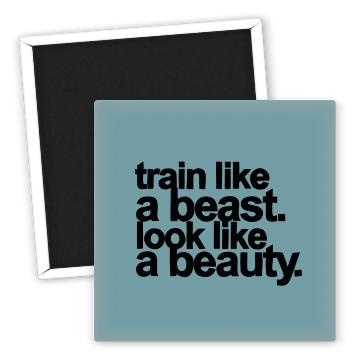 Zum Produkt Kühlschrankmagnet Fitness Train Like A Beast Look Like A Beauty