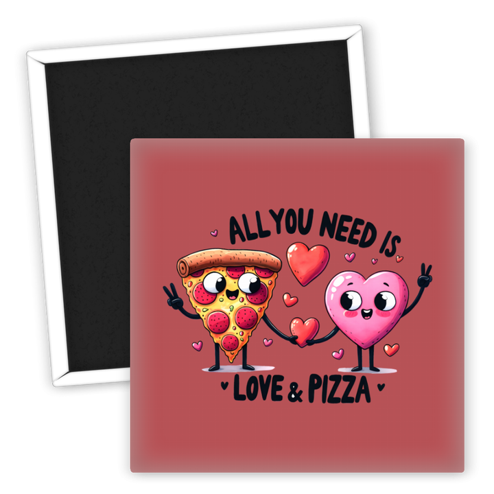 Zum Produkt Kühlschrankmagnet Liebe und Pizza niedlicher Food Magnet