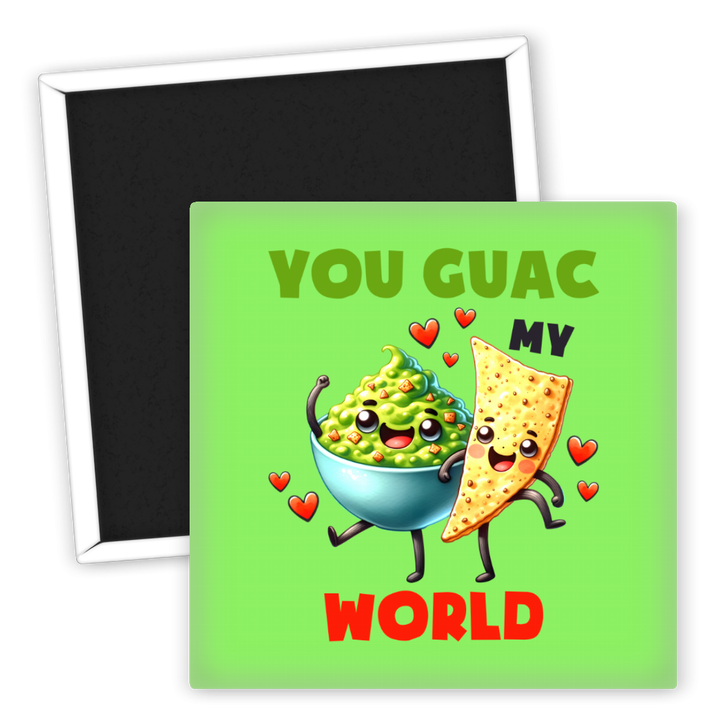 Zum Produkt Kühlschrankmagnet You Guac My World Avocado Chip Design