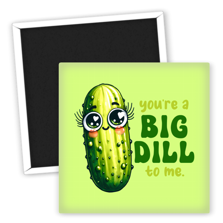 Zum Produkt Kühlschrankmagnet lustiger Gurke You're a Big Dill to Me