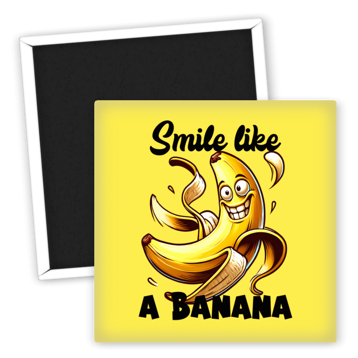 Zum Produkt Bananen Kühlschrankmagnet mit fröhlichem Motiv für die Küche