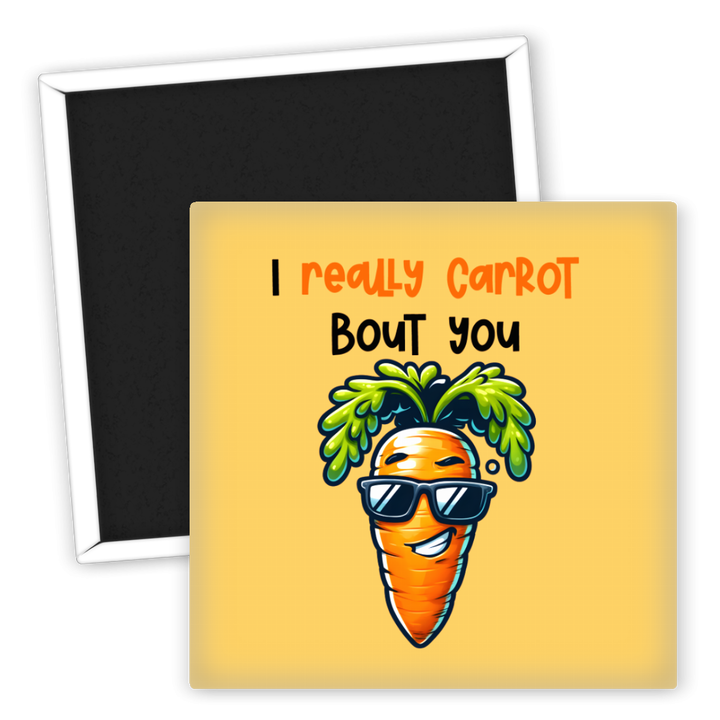 Zum Produkt Cooler Kühlschrankmagnet Karotte I really carrot bout you