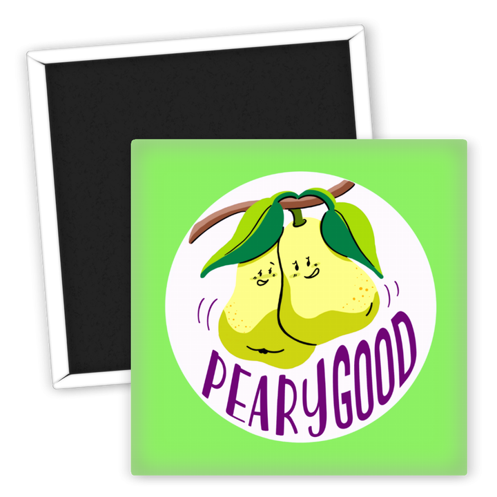 Zum Produkt Kühlschrankmagnet Peary Good mit lustigen Birnenmotiven