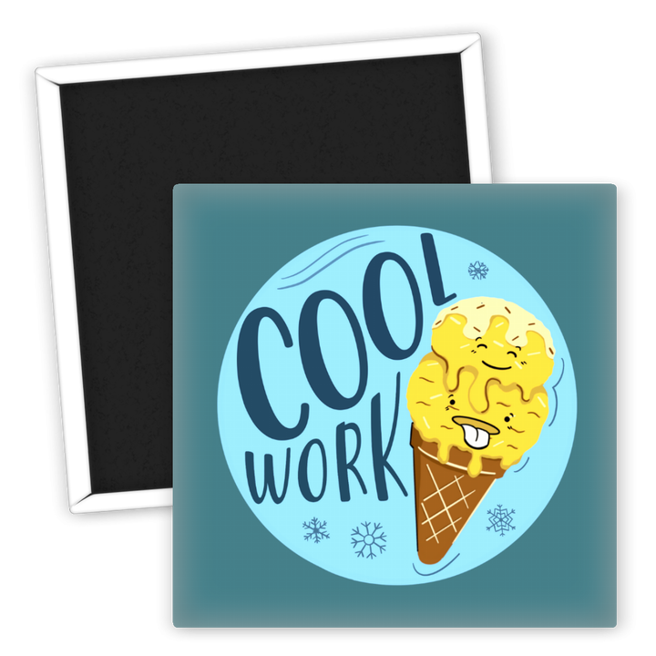 Zum Produkt Kühlschrankmagnet Cool Work Eiscreme Motiv für Food Lovers