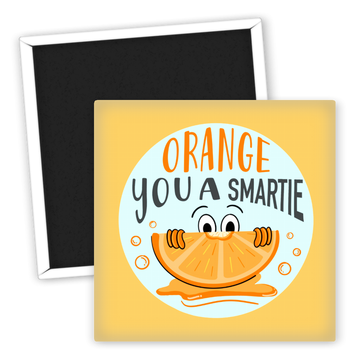 Zum Produkt Kühlschrankmagnet Orange You a Smartie witziger Spruch Food