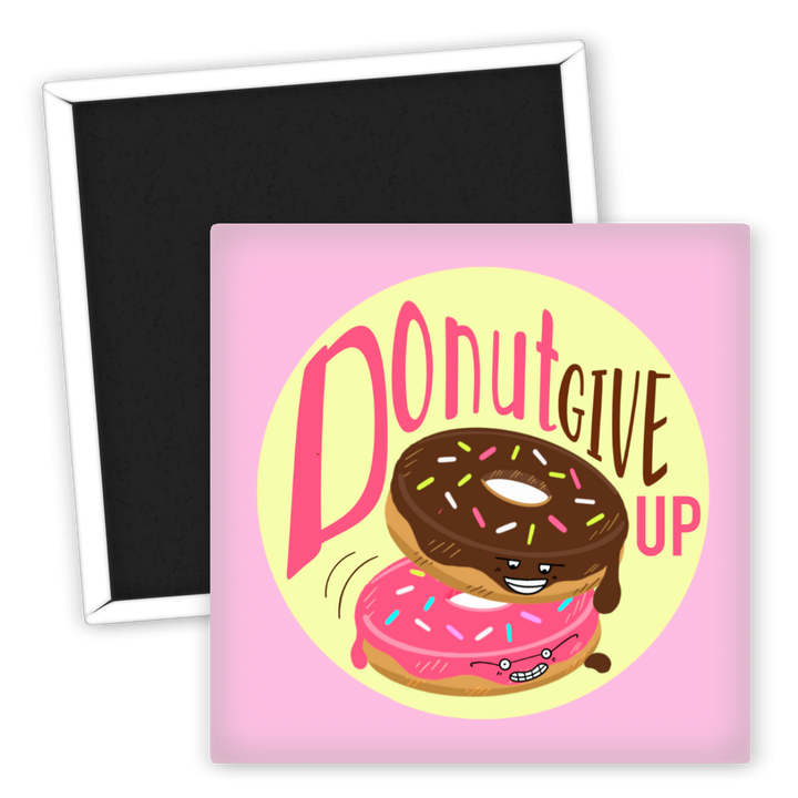 Zum Produkt Kühlschrankmagnet Donut Motiv Donut Give Up für Food Lovers
