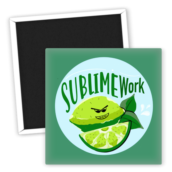Zum Produkt Kühlschrankmagnet mit witziger Limette Sublime Work Design
