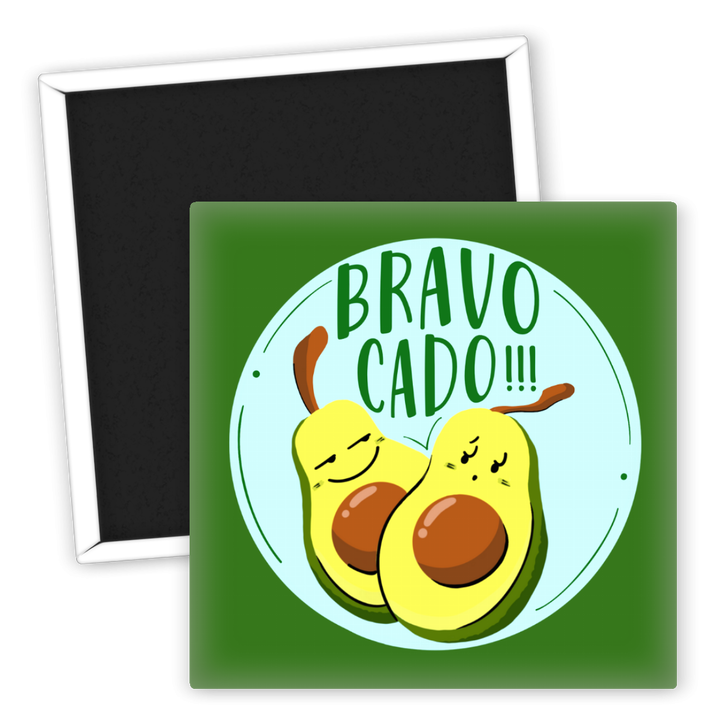 Zum Produkt Kühlschrankmagnet Bravo Cado Avocado lustiger Küchendekor