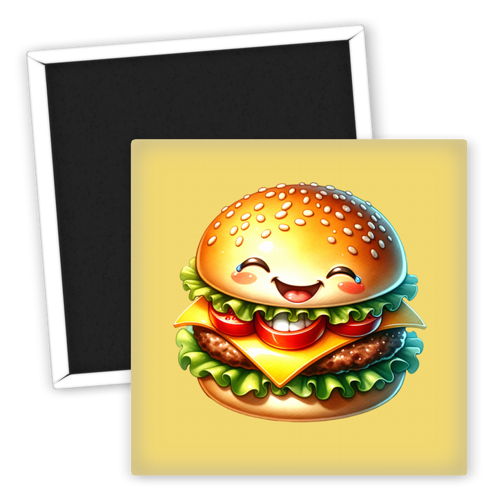Zum Produkt Kühlschrankmagnet Burger Motiv lustig Food Accessoire