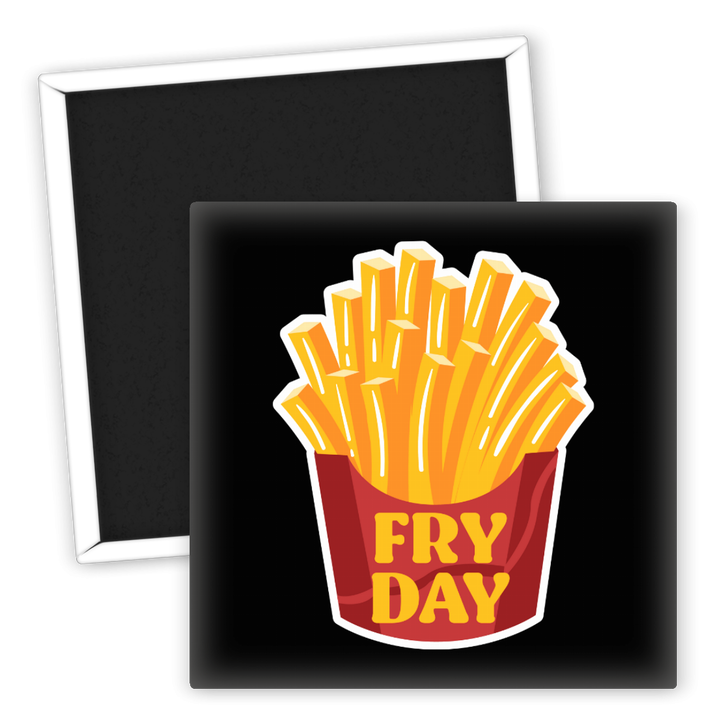 Zum Produkt Kühlschrankmagnet Pommes Fry Day lustiger Food Magnet