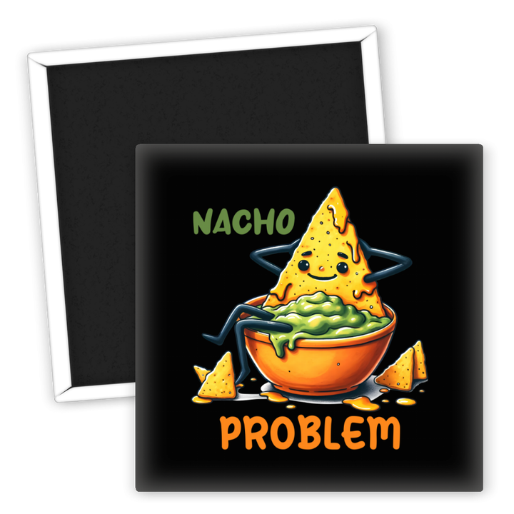 Zum Produkt Kühlschrankmagnet Nacho Problem Food Motiv witzig und bunt