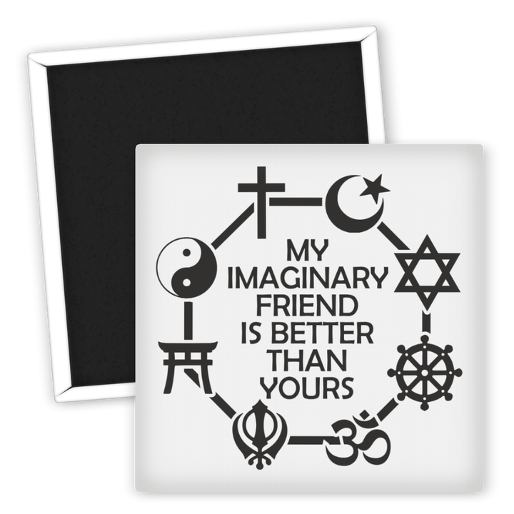 Zum Produkt Kühlschrankmagnet My Imaginary Friend Besser als Deiner