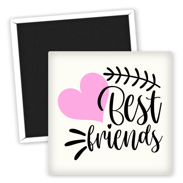 Zum Produkt Kühlschrankmagnet Best Friends Herz Motiv für Familie und Freunde