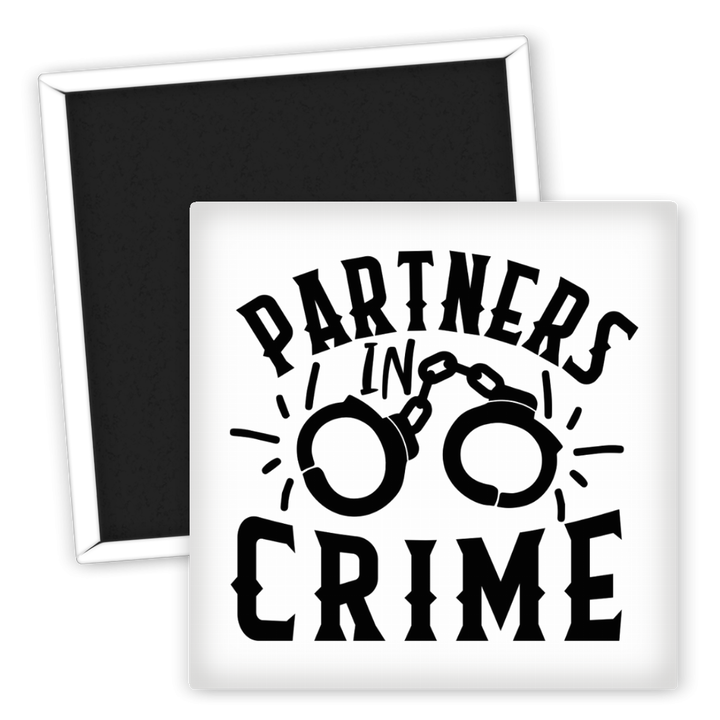 Zum Produkt Kühlschrankmagnet Partners in Crime für Freunde und Familie