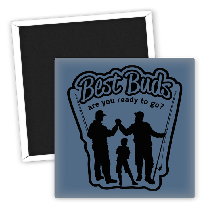 Zum Produkt Kühlschrankmagnet Best Buds Angeln Familie Freunde Decor