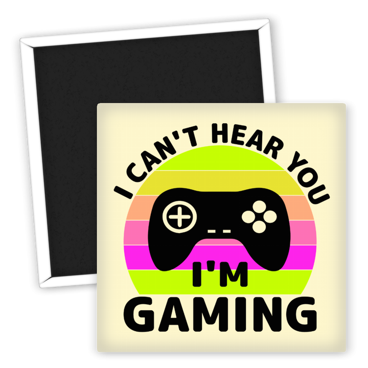 Zum Produkt Kühlschrankmagnet Gamer Motiv Ich kann nicht hören ich spiele