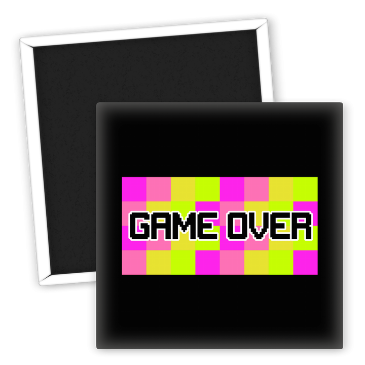 Zum Produkt Kühlschrankmagnet Gamer Game Over Retro Pixel Design