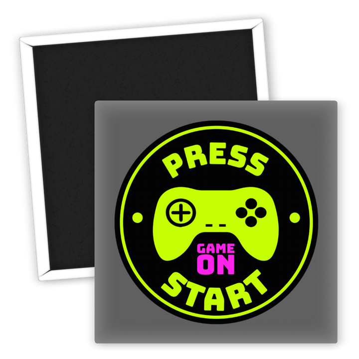 Zum Produkt Kühlschrankmagnet Gamer Press Start Game On Motiv