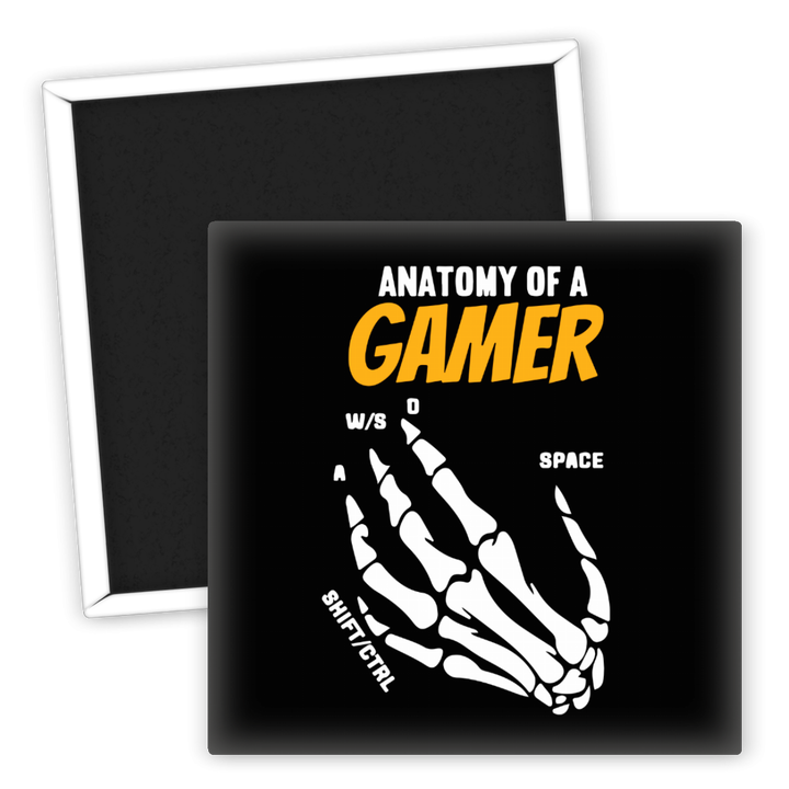 Zum Produkt Kühlschrankmagnet Anatomie eines Gamers Motiv Gaming аксессуары