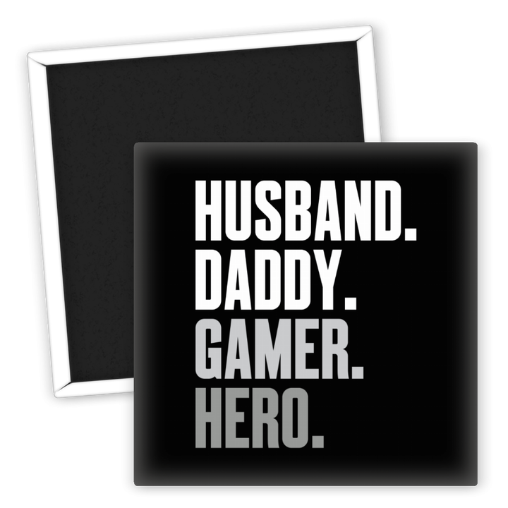 Zum Produkt Kühlschrankmagnet Gamer Daddy Husband Hero Geschenkidee