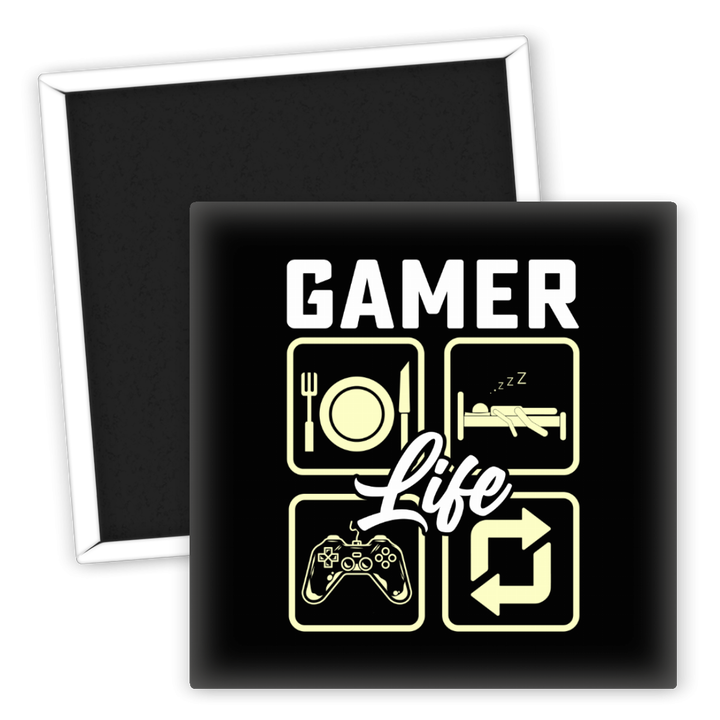 Zum Produkt Kühlschrankmagnet Gamer Life für passionierte Spieler