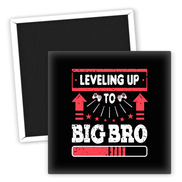 Zum Produkt Kühlschrankmagnet Leveling Up Big Bro Gamer Motiv