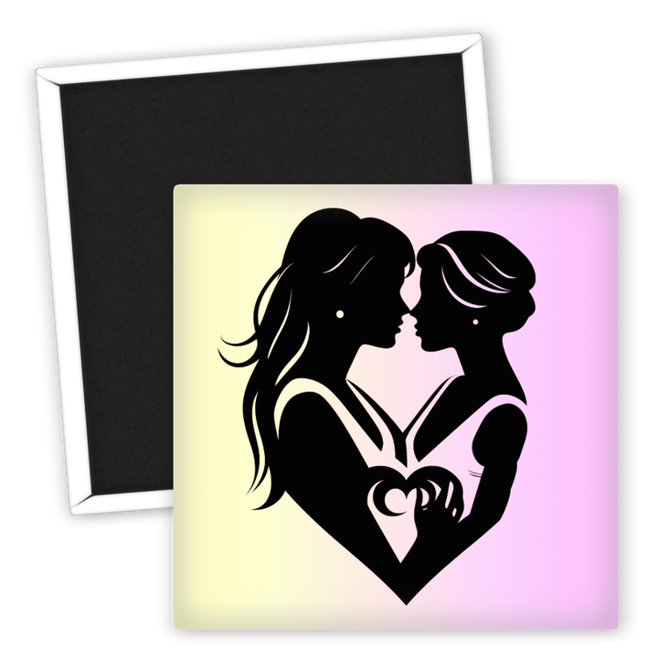 Zum Produkt LGBTQ Kühlschrankmagnet Herzen Frauen Liebe Dekor 60mm