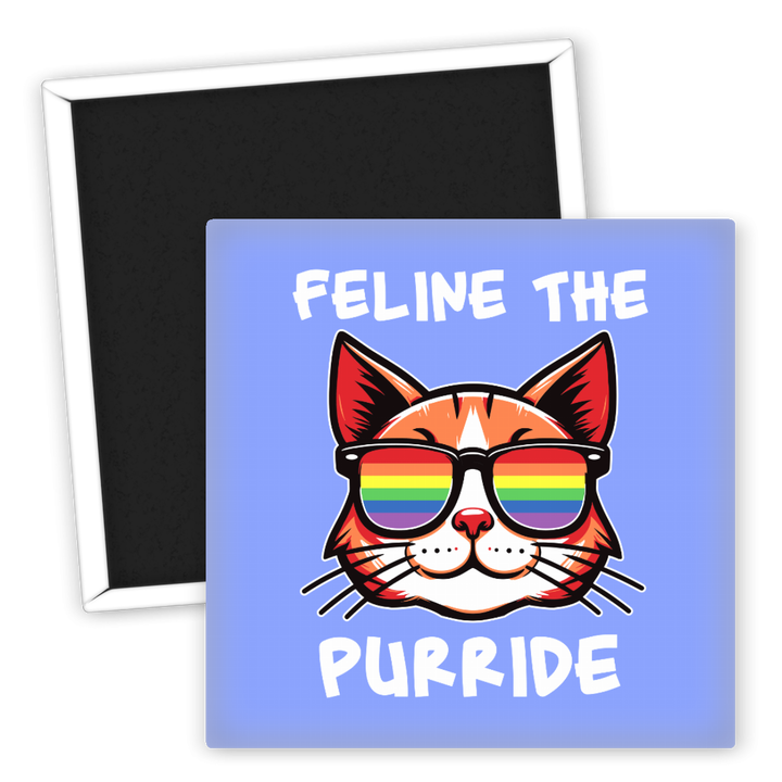 Zum Produkt Kühlschrankmagnet LGBT Katzenmotiv Feline the Purride