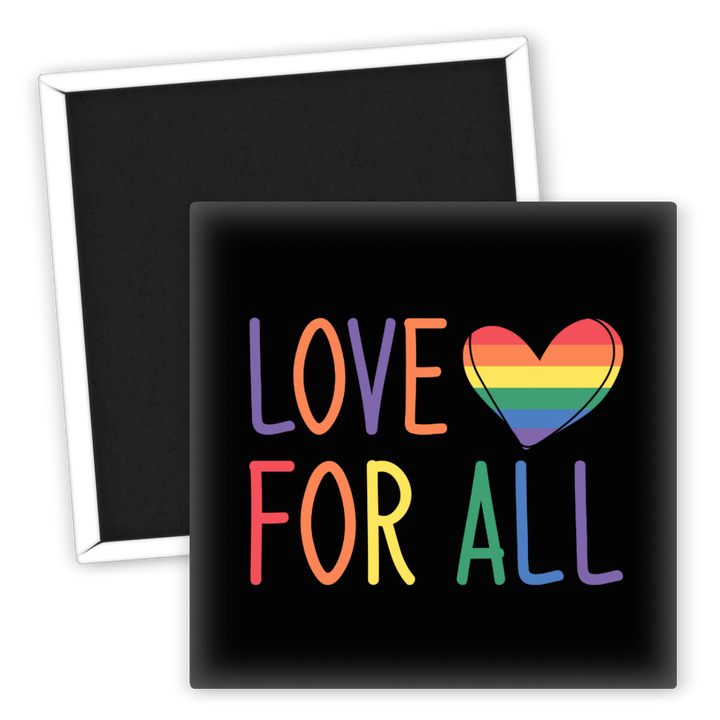 Zum Produkt Kühlschrankmagnet Love for All LGBT Pride Regenbogen herz