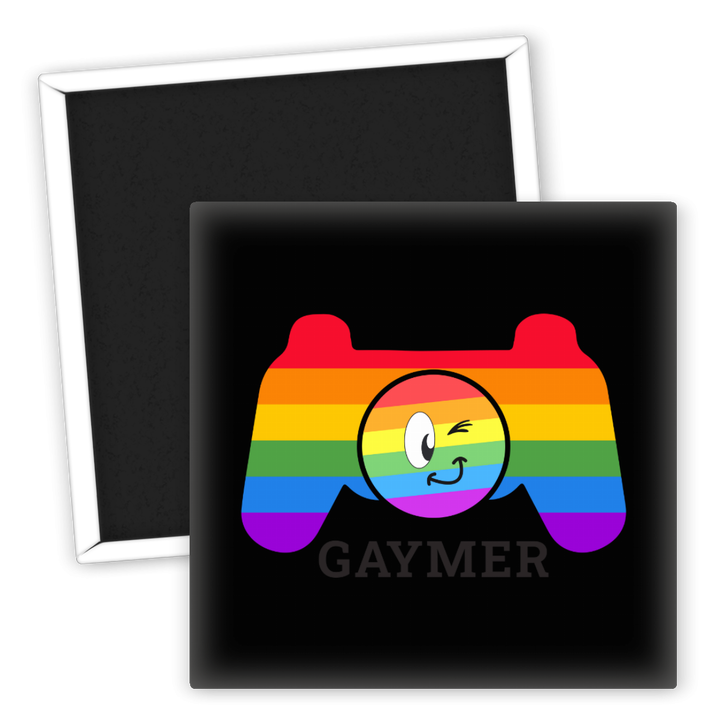 Zum Produkt Kühlschrankmagnet GAYMER Regenbogen Gaming Magnet für LGBTQ+ Fans