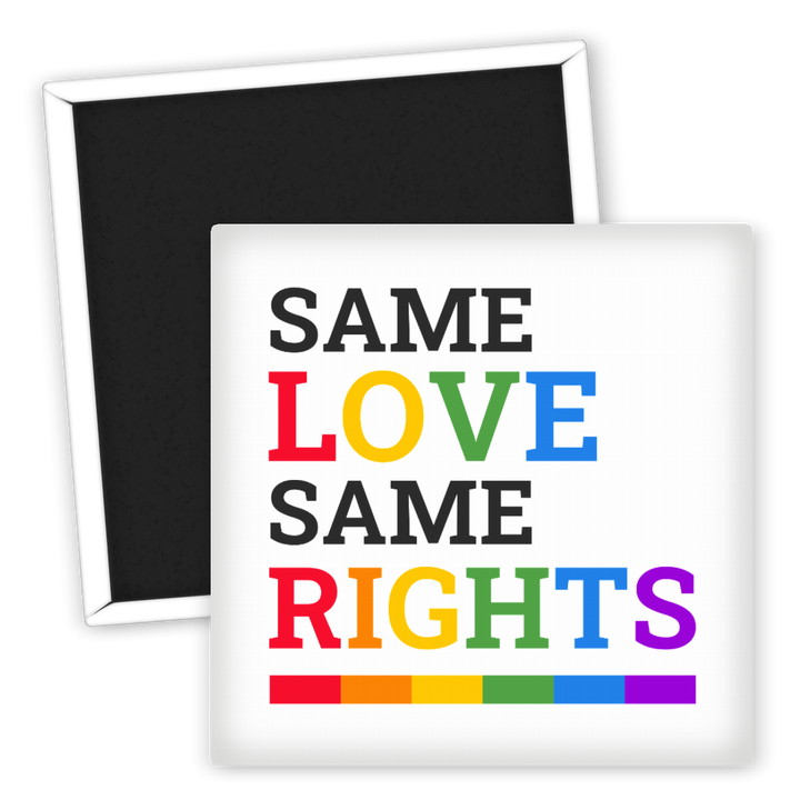 Zum Produkt Kühlschrankmagnet Same Love Same Rights LGBTQ Geschenk Ideen