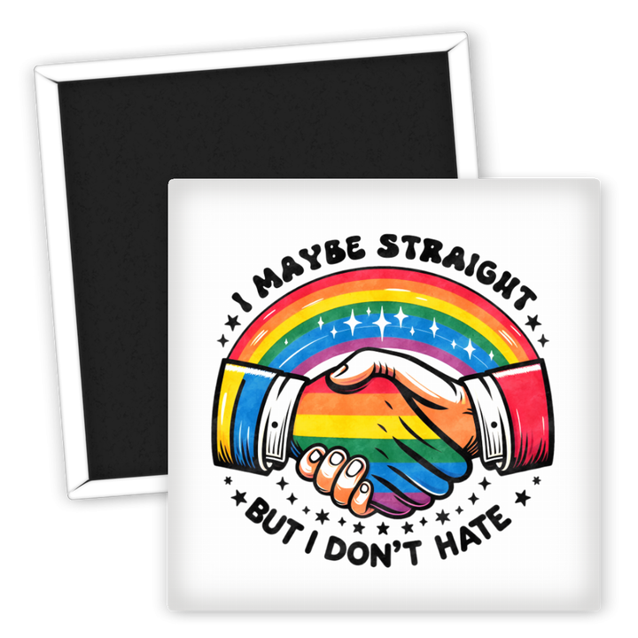 Zum Produkt Kühlschrankmagnet LGBTQ I Maybe Straight But I Don't Hate