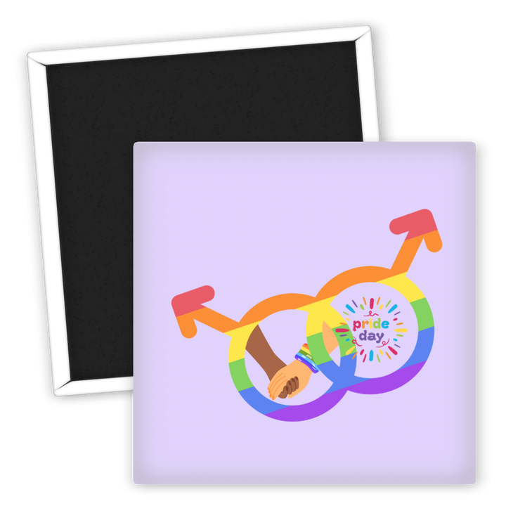 Zum Produkt Pride Day Kühlschrankmagnet mit LGBT Motiv Hände halten