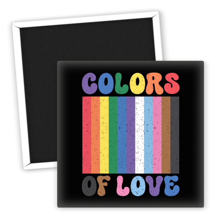 Zum Produkt Kühlschrankmagnet Colors of Love LGBTQ Motiv bunt