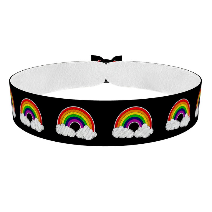 Zum Produkt LGBTQ Rainbow Stoffarmband
