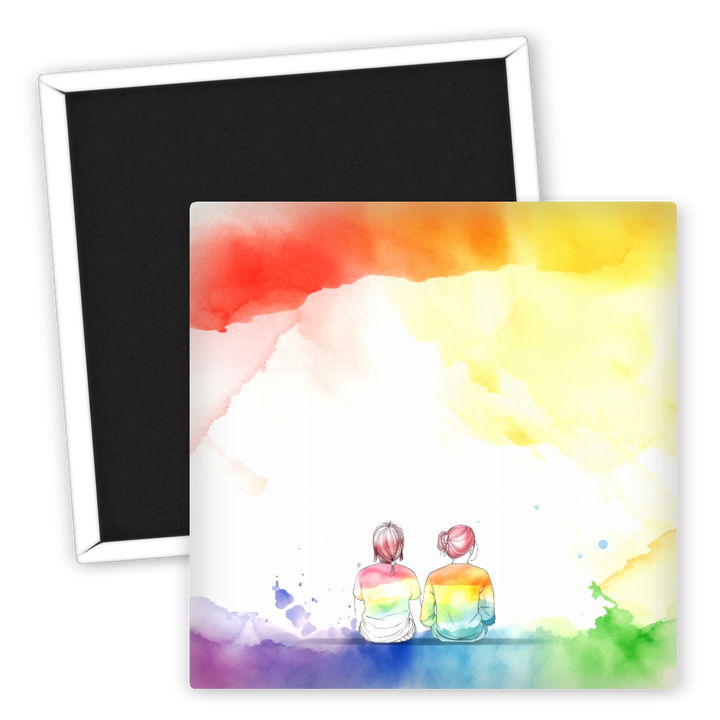 Zum Produkt LGBTQ Kühlschrankmagnet Regenbogen Liebe Paar Design