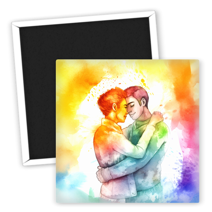 Zum Produkt Kunstvoller Kühlschrankmagnet LGBTQ Liebe und Vielfalt
