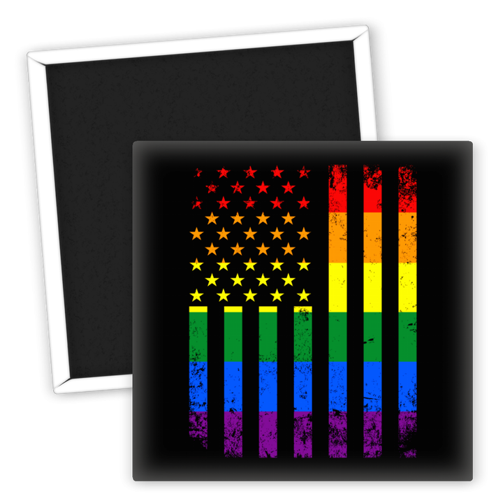 Zum Produkt Kühlschrankmagnet LGBTQ Flagge USA Farben stolz auswählen