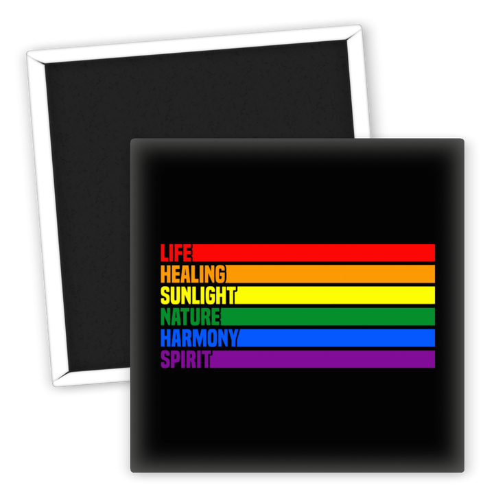 Zum Produkt Kühlschrankmagnet LGBTQ Pride Life Healing Sunlight Farbenfrohe Kunst