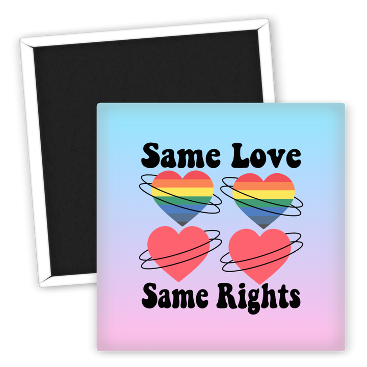 Zum Produkt Kühlschrankmagnet Same Love Same Rights LGBT Pride Dekor