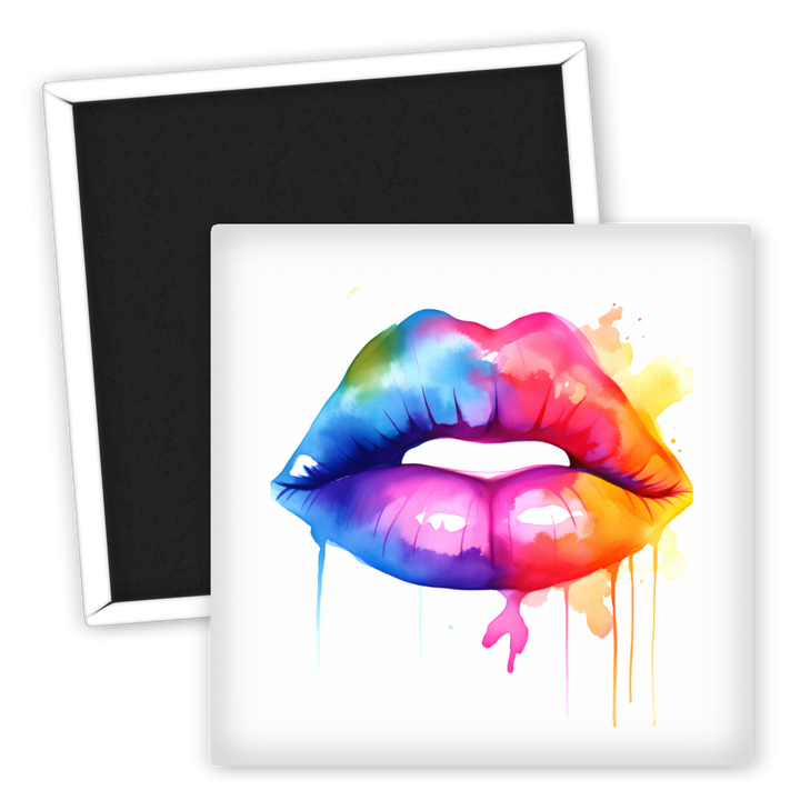 Zum Produkt Bunter Lippen Kühlschrankmagnet LGBTQ Motiv für dein Zuhause