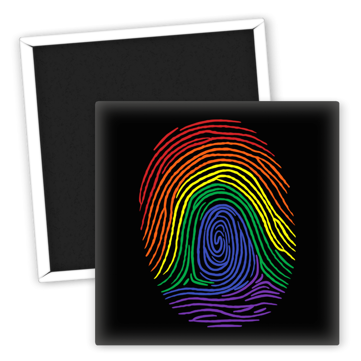 Zum Produkt Rainbow Fingerabdruck Kühlschrankmagnet LGBTQ Pride Deko