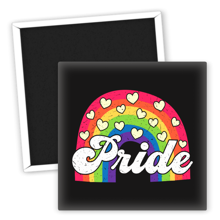 Zum Produkt Kühlschrankmagnet Pride Regenbogen Herzen LGBTQA Geschenk
